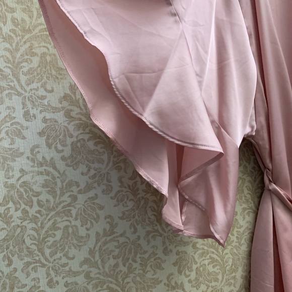 VS Silky Pink Women's Kimono Robe - Picture 4 of 5